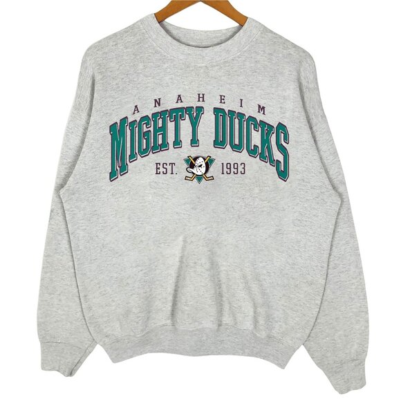 Vintage Anaheim Mighty Ducks Hockey Sweatshirt Retro NHL Anaheim Ducks Shirt Tee - Picture 1 of 2